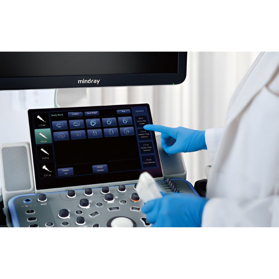 Kit de Ultrasonido veterinario de gabinete para diagnostico Monitor LED de alta resolución de 21.5'' + Transductor microconvexo (6C2)