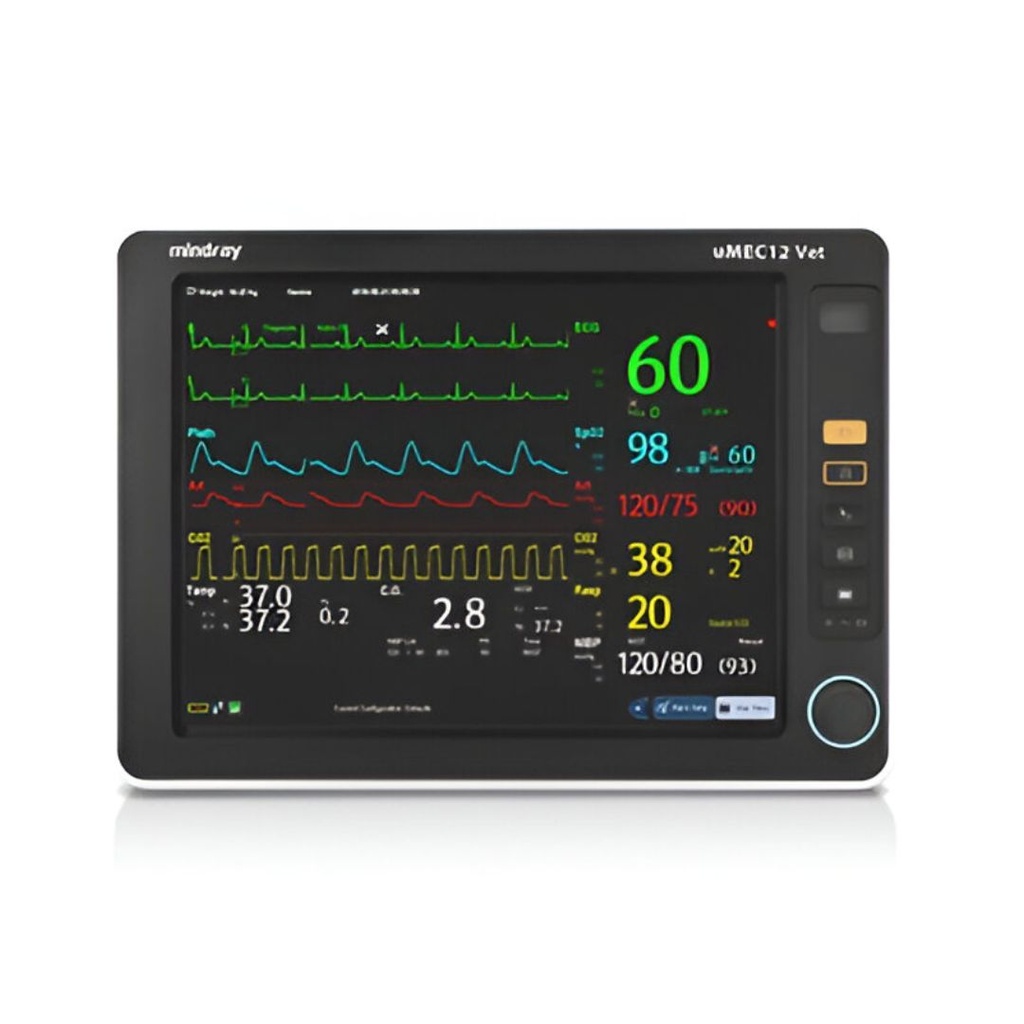 Monitor de Signos Vitales de Uso Veterinario mod. uMEC 12 con Capnografia y Presion Sanguinea Invasiva
