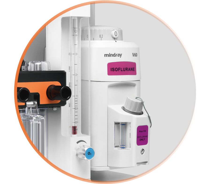 Maquina de Anestesia para Uso Veterinario mod. Veta 3X con Vaporizador de Isoflurano