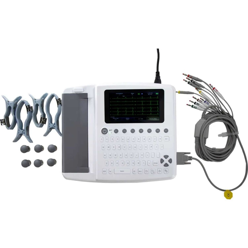 Electrocardiografo de 12 canales con interpretación