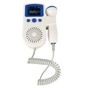 Doppler fetal portatil 2.5Mhz pantalla LCD recargable