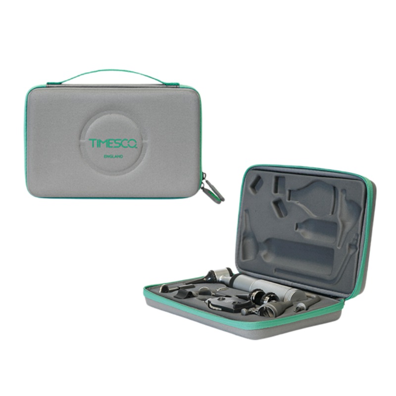 Estuche de Diagnostico con Oftalmoscopio, Otoscopio e Iluminador Laringeo Luz Xenon