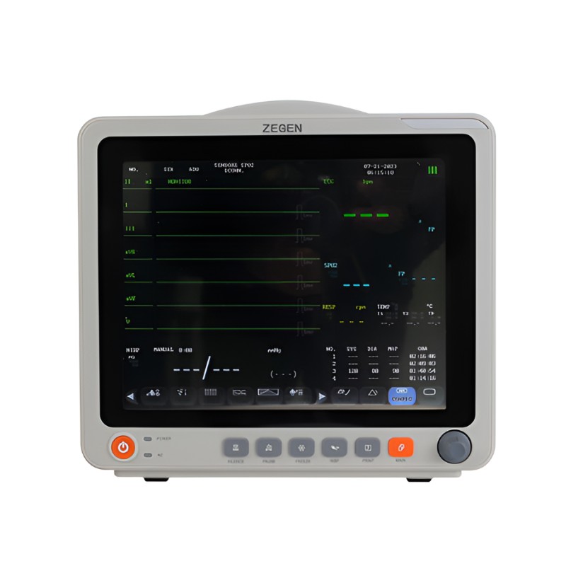 Monitor para Paciente de Signos Vitales con Capnografia mod. ZGN-7D de 6 Parametros 12" Touch Screen