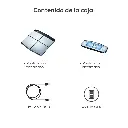 Báscula diagnóstica, Bluetooth, Análisis Segmentado del Cuerpo con 8 Electrodos y Memoria para 10 Usuarios