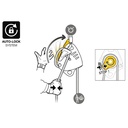 Descensor Maestro L con polea bloqueadora 250kg 12.5 a 13mm