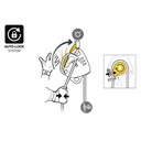Descensor maestro S con polea bloqueadora 250 Kg 12.5 a 13mmMM