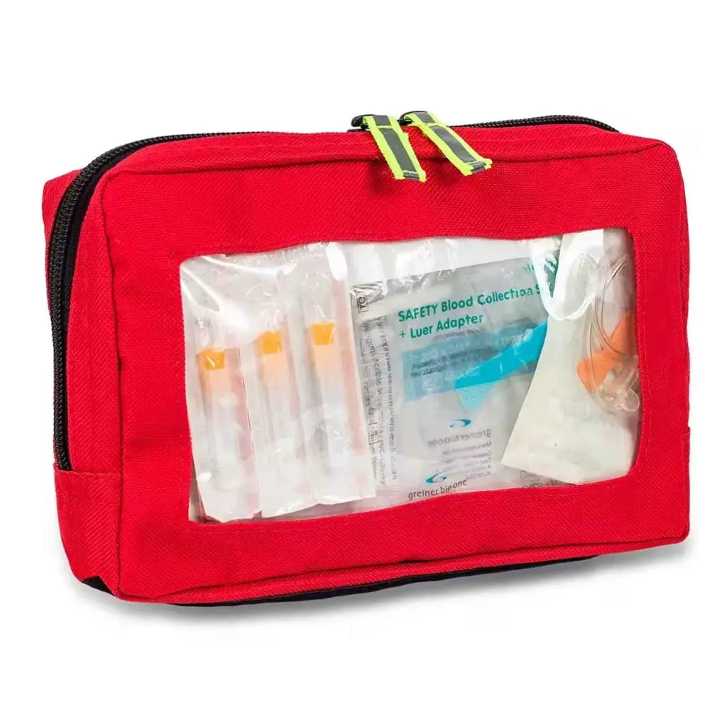Bolsa para emergencias soporte vital avanzado, mod. Critical tarpaulín rojo EB02.027 (9).webp