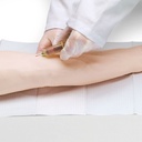 Brazo de entrenamiento para punción venosa e inyecciones para avanzados, de color blanco