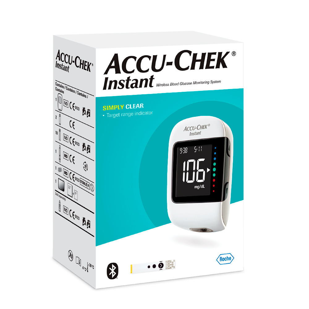 Glucometro Accu-Check Instant Kit y 10 tiras