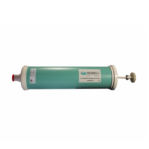 Jeringa de calibración serie 5570 de 3 litros Mínima graduacion 3000 ml con adaptador para Espirometros NDD