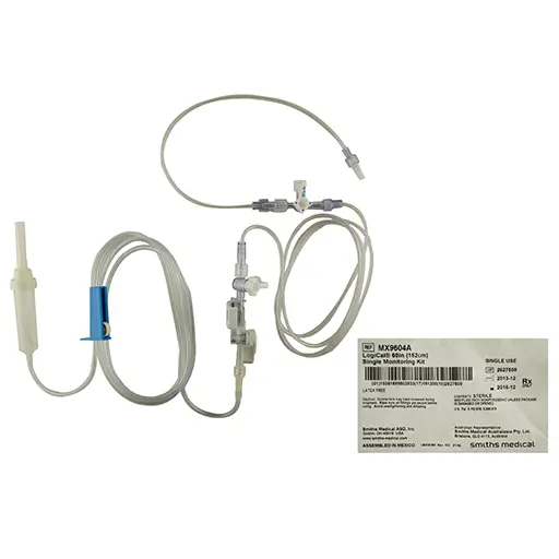 Kit de Monitoreo LogiCal desechable de una linea de monitoreo 60" para montaje del paciente caja con 10 pzas