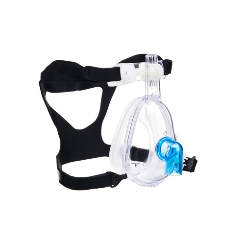 Mascarilla de ventilación no invasiva desechable oro nasal (ADULTO LARGO) con colchón de soporte clásico y codo estándar