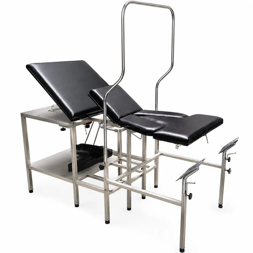 Mesa obstétrica para atención del parto humanizado en posición vertical