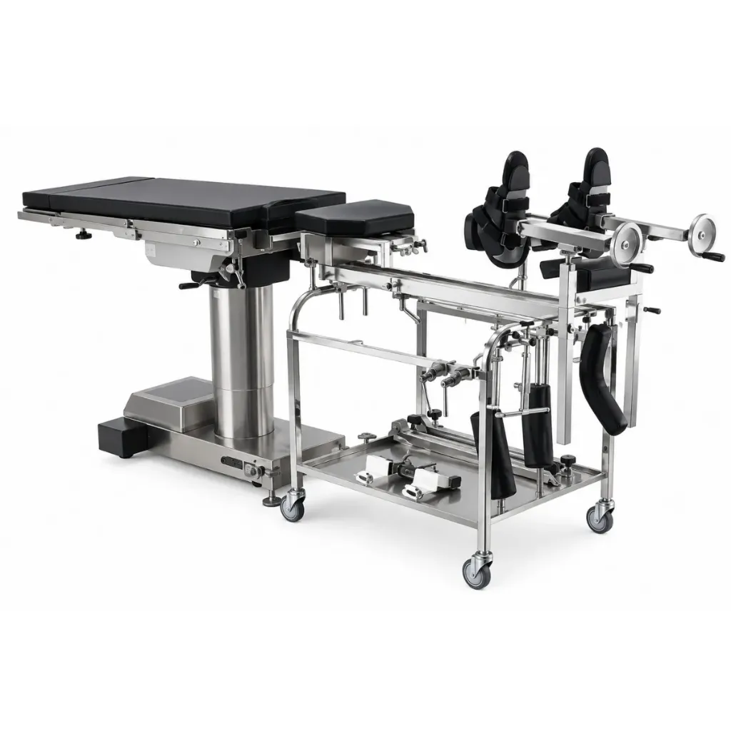 Mesa Quirúrgica Electrohidráulica con Movimiento Longitudinal y Accesorios
