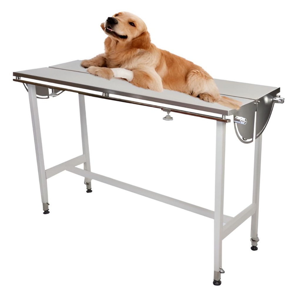 Mesa Quirurgica Veterinaria para Especies Menores Basic+ de Acero Inoxidable 