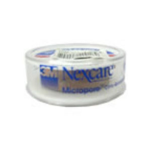 Cinta microporosa de 1/2" Micropore™ color piel. Medida: 1.25cm x 9.14m caja c/24 rollos