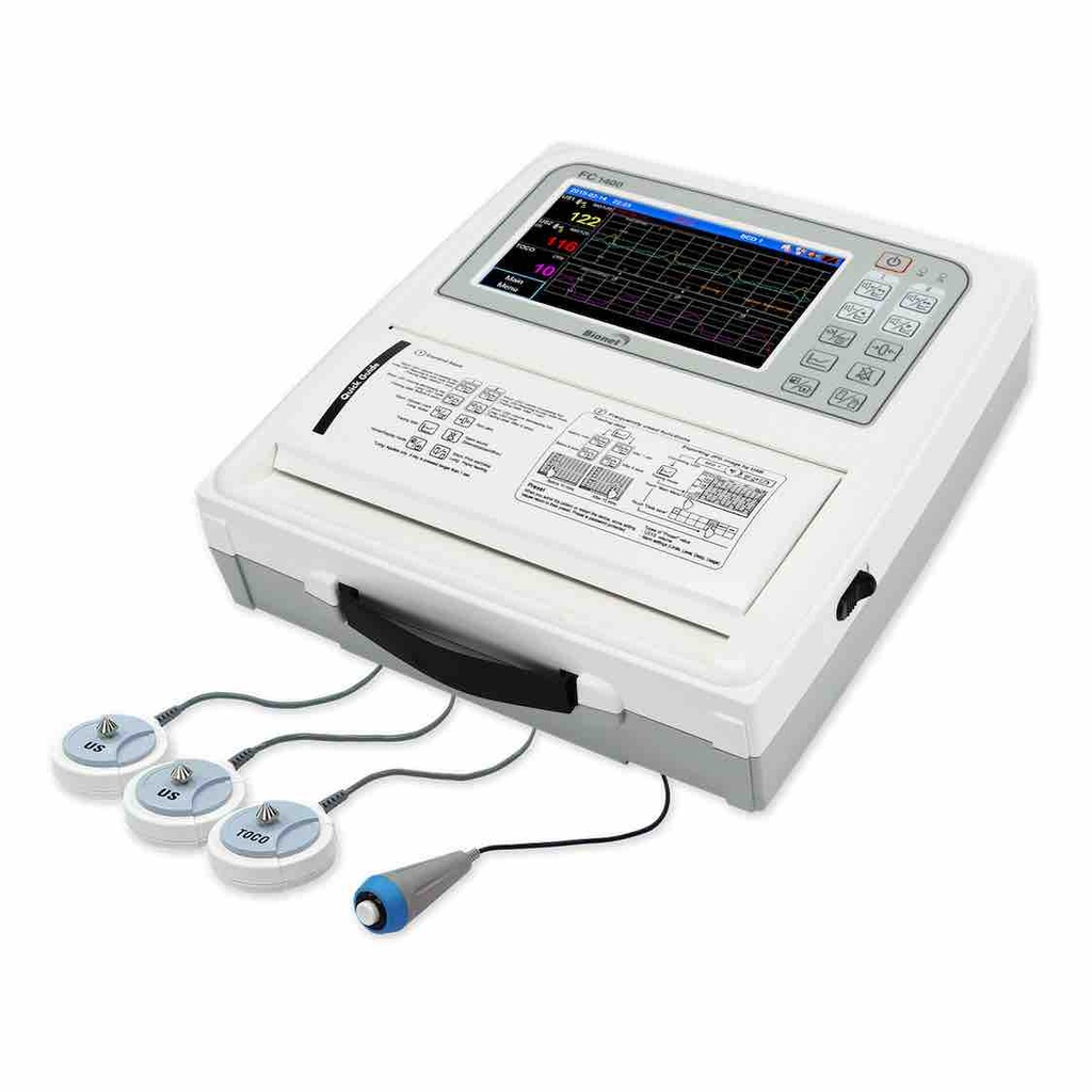 Monitor fetal gemelar - Cardiotocografo - con pantalla LCD a color