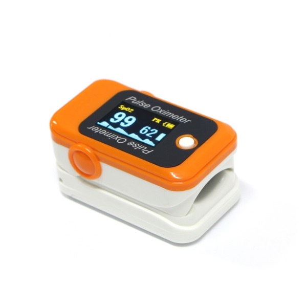 Oximetro con pantalla oled para adulto  color naranja