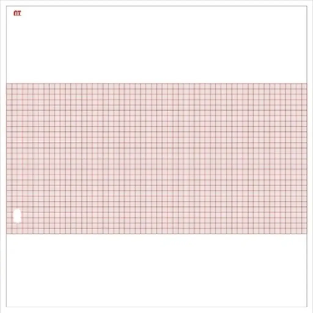 Papel para ECG de 3 canales 21.5 x 28.0cm x 200 hojas en Z color Rojo caja c/10 paquetes.