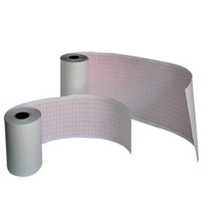 Papel para ECG de 6.2cm x 30m para electro de 3 canales, c/5 rollos