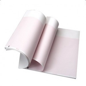 Papel para ECG de 21 x 28cm en "Z" para electrocardiografos CP100, CP150 y CP200, 5 paquetes de 200 hojas