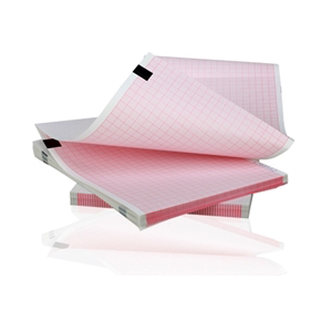 Papel para monitor fetal 152x152 mm paquete con 200 hojas en Z caja con 10 paquetes