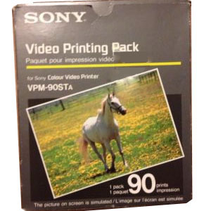 Papel termico color Modelo VPM-90STA, de 90 fotos para UP-2200