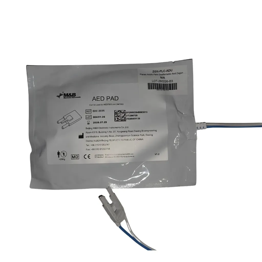 Parche Electrodo Adulto para Desfibrilador AED7000 (par)