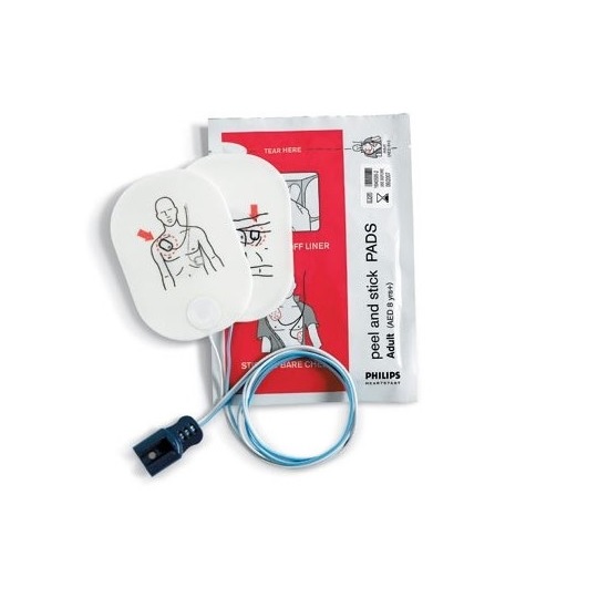Parche para marcapasos externo para desfibrilador adulto HEARTSTART MRX caja con 10 piezas