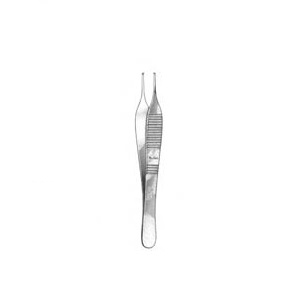 Pinza Adson con dientes 1x2, 4-3/4" (12.1 cm), delicado