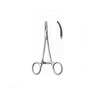 Pinza Halsted Mosquito curva 5" (13 cm)