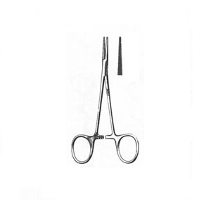 Pinza Halsted Mosquito recta delicada de 5" (13 cm)