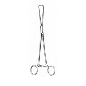 Pinza Schroeder-Braun Uterina (Pozzi) Recta 9 3/4" (24.8 cm)