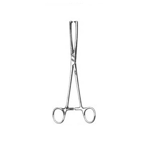 Pinza uterina Museux vulsellum recta 9 1/2 pulg (24.1 cm) mandibula 8 mm dientes 2 x 2