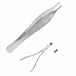 Pinza de Adson con dientes ultra fina 12 cm. Premium Acero aleman