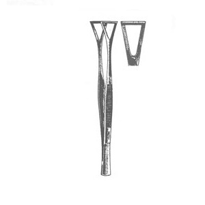 Pinza Collin-Duval intestinal de 8 pulg (20.3 cm) con 1/2 pulg (1.3 cm) mandibula