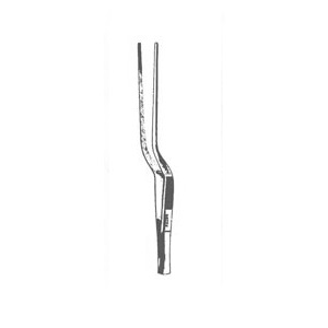 Pinza tipo Bayoneta Gruenwald (Jansen) de 6 1/2" (16.5 cm) estriada