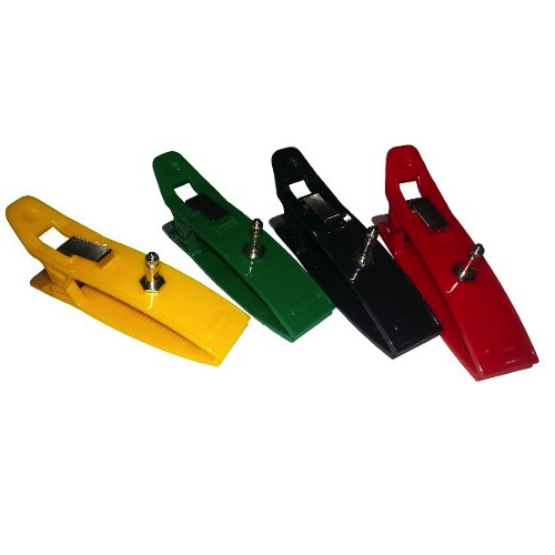 Pinzas electrodos para extremidades (Muñeca y pie) juego con 4  
