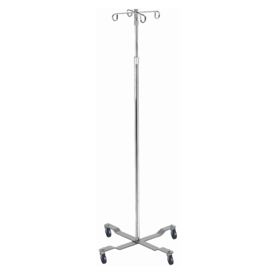Porta Sueros para Venoclisis de 4 Patas y 2 Ganchos mod. 13033