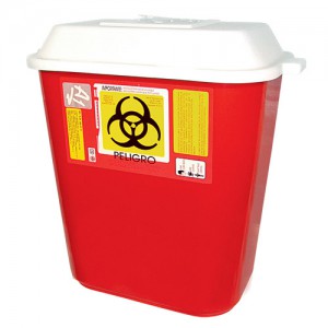 Recolector para punzocortantes de 26.0 z 30.20 lts de polipropileno