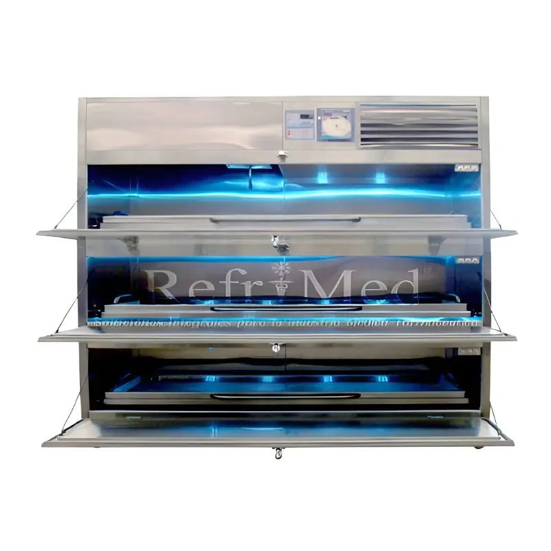 Refrigerador Horizontal para Cadaver de 3 Gavetas  