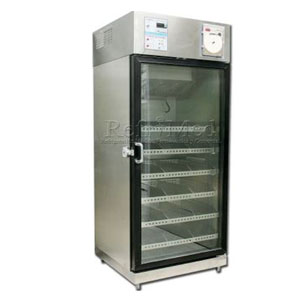 Refrigerador vertical de 23 pies para banco de sangre de acero inoxidable 1 puerta de cristal