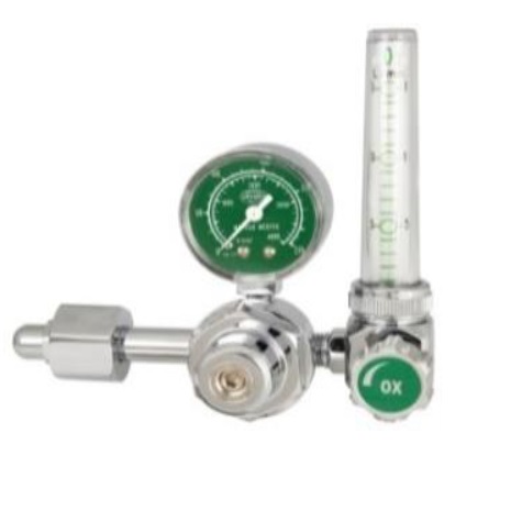 Regulador piccolo con flujómetro entrada lateral sin humedecedor 