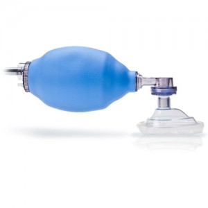 Resucitador reusable pediatrico con mascarilla y bolsa reservorio