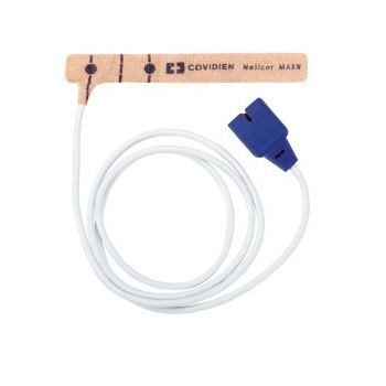 Sensor de SPO2 (saturacion de oxigeno) Neonatal/adulto con adhesivo caja c/24pz