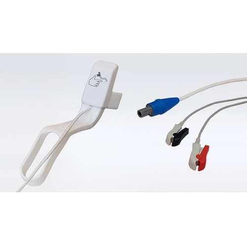 Sensor de mano y conector para electrodos para ToFscan
