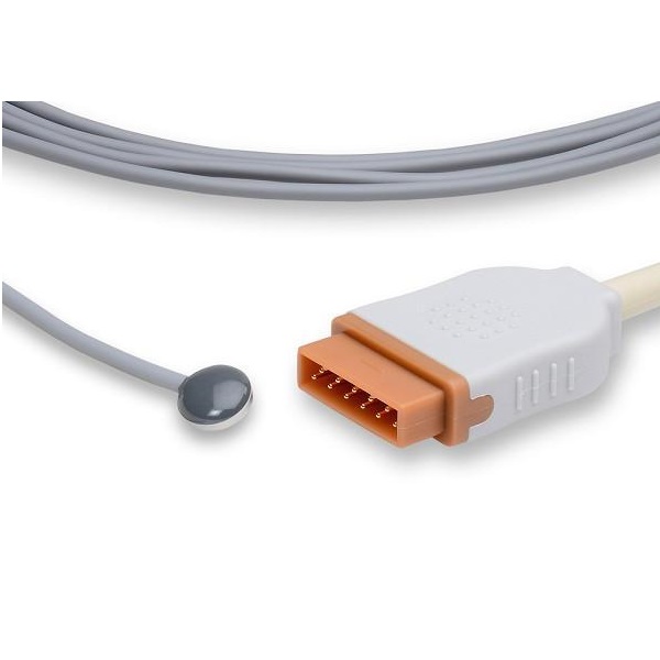Sensor de temperatura reusable para GE Marquette adulto de piel 11 pines plug 3m