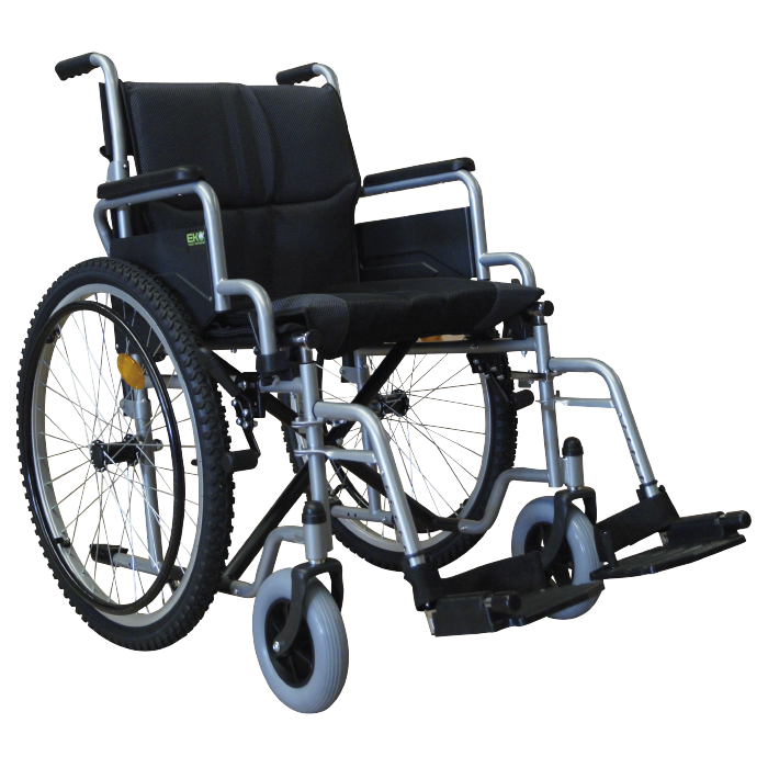 Silla de Ruedas 19" TT Acero Esmaltada soporta 136 kg