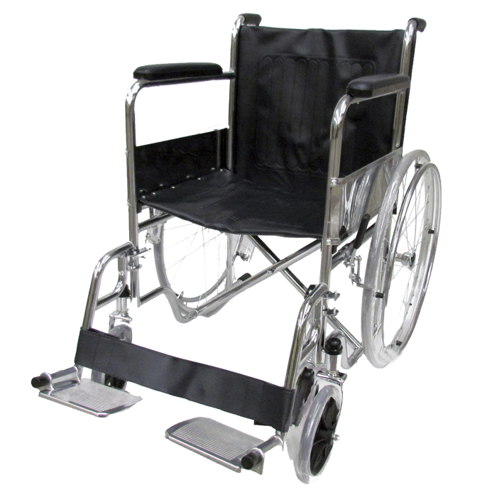 Silla de Ruedas 18” Acero Cromada