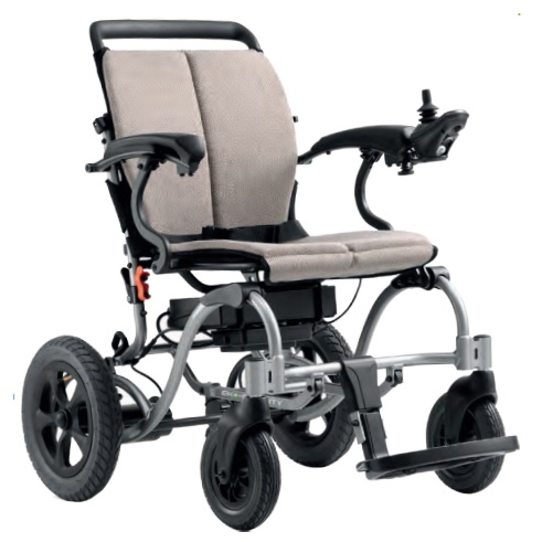 Silla de Ruedas 18" Electrica de Aluminio Plegable